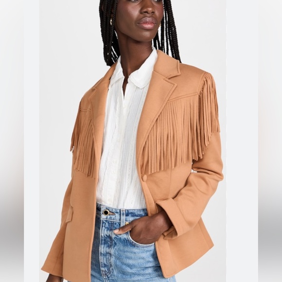 Blank NYC Jackets & Blazers - NWT Blanknyc x Free People Free Bird fringe blazer